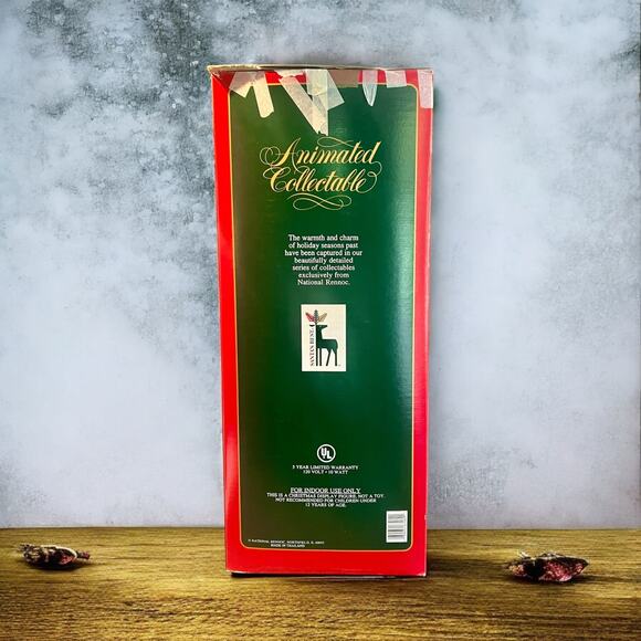 Vintage Christmas Animated Santa Claus-Original Box-Light & Motion Works-2ft - Picture 8 of 8